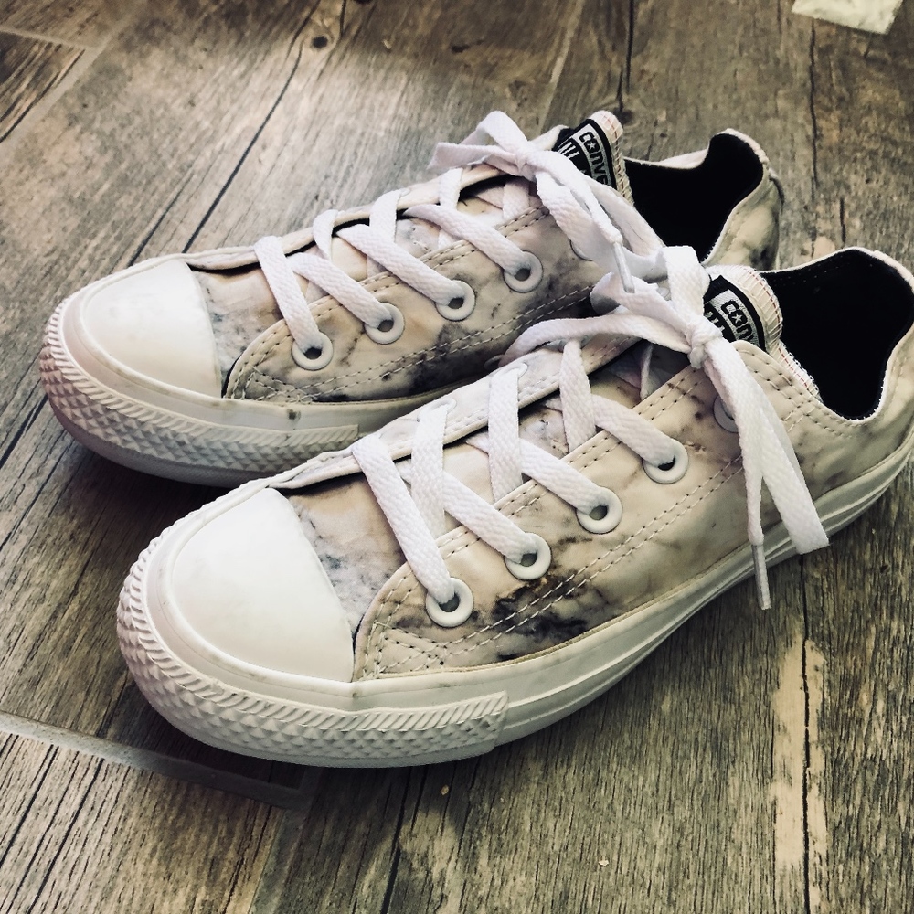 Converse CT Marble Print White Black Sneakers